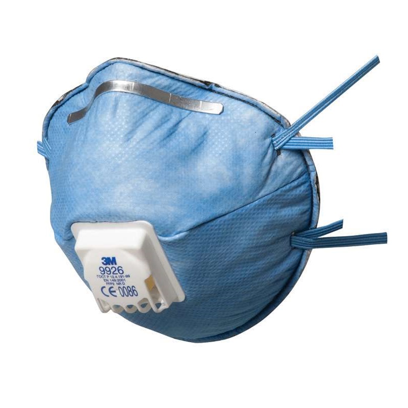 Mascarilla desechable 3M 9926 con válvula FFP2 - Gases Ácidos - Referencia 9926